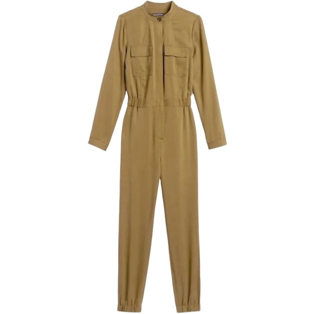 Banana Republic Tencel Flight Jumpsuit Size 2 - Picture 2 of 10